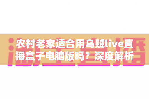 农村老家适合用乌贼live直播盒子电脑版吗?深度解析农村环境下的使用条件、优势与优化技巧 农村老家适合用乌贼live直播盒子电脑版吗?深度解析农村环境下的使用条件、优势与优化技巧