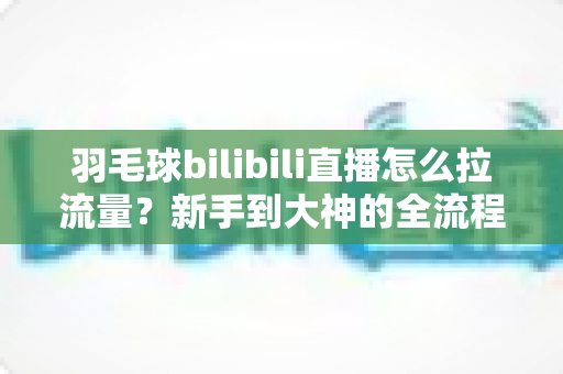 羽毛球bilibili直播怎么拉流量?新手到大神的全流程实战引流指南 羽毛球bilibili直播怎么拉流量?新手到大神的全流程实战引流指南