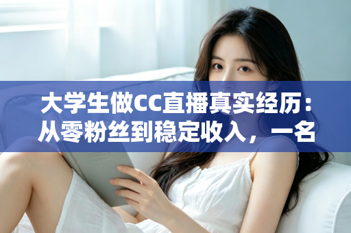 大学生做CC直播真实经历:从零粉丝到稳定收入,一名在校生的直播成长全记录 大学生做CC直播真实经历:从零粉丝到稳定收入,一名在校生的直播成长全记录