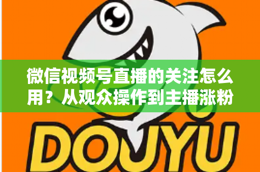 微信视频号直播的关注怎么用？从观众操作到主播涨粉的全流程实战指南