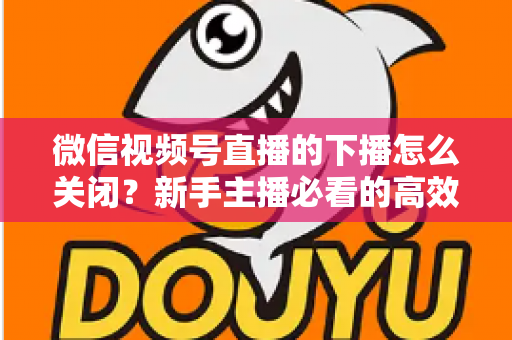 微信视频号直播的下播怎么关闭？新手主播必看的高效下播操作指南与避坑技巧