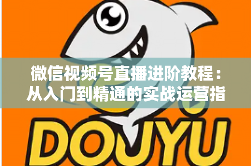 微信视频号直播进阶教程:从入门到精通的实战运营指南 微信视频号直播进阶教程:从入门到精通的实战运营指南