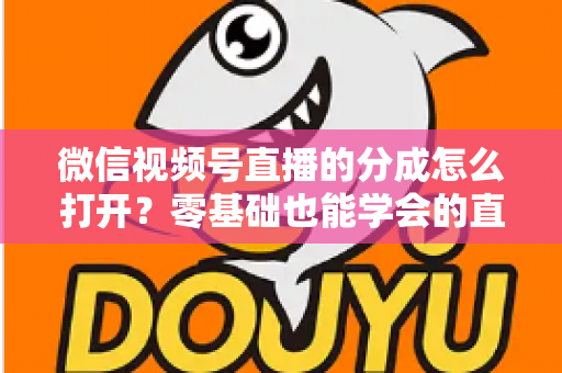 微信视频号直播的分成怎么打开？零基础也能学会的直播变现全流程指南
